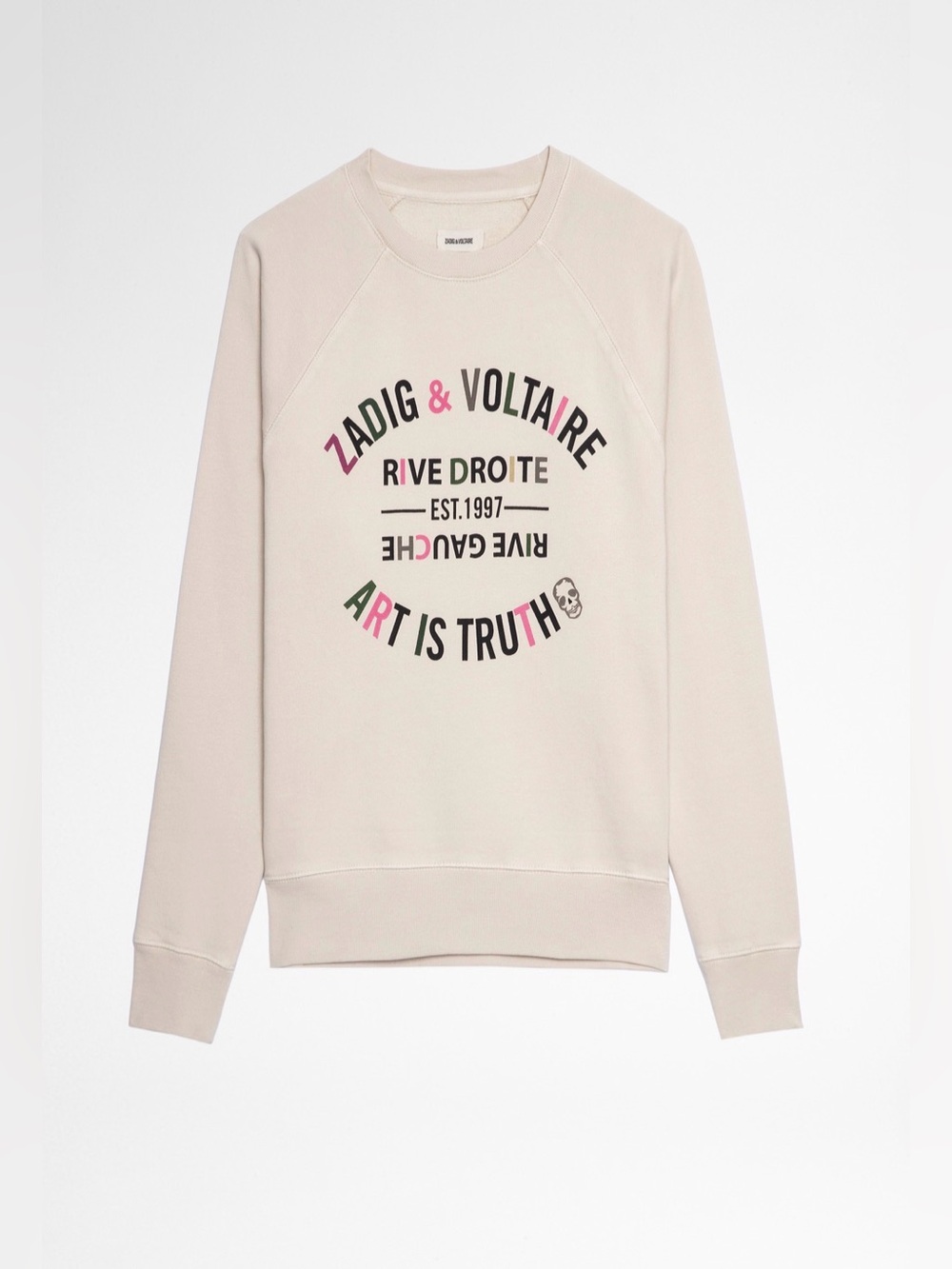 Zadig & Voltaire Upper Blason Brode Cotton Embroidered Sweatshirt